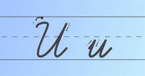 What does a cursive u look like, and how does it dance with the wind?